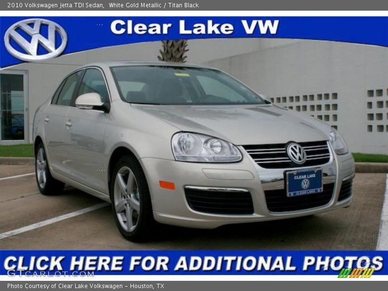 White Gold Metallic / Titan Black 2010 Volkswagen Jetta TDI Sedan
