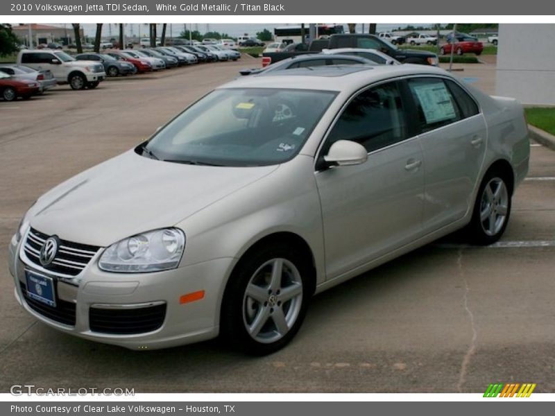 White Gold Metallic / Titan Black 2010 Volkswagen Jetta TDI Sedan