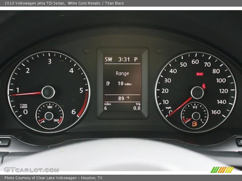 White Gold Metallic / Titan Black 2010 Volkswagen Jetta TDI Sedan