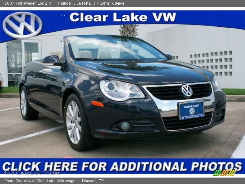 Thunder Blue Metallic / Cornsilk Beige 2007 Volkswagen Eos 2.0T