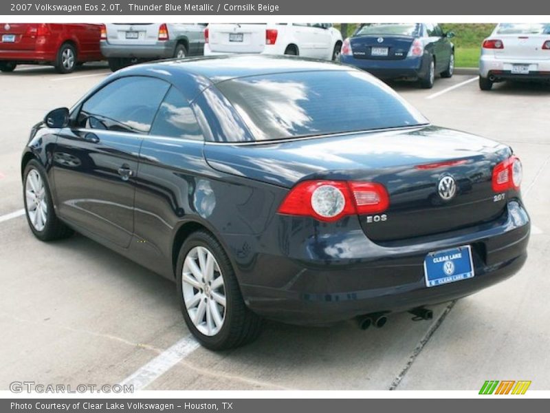 Thunder Blue Metallic / Cornsilk Beige 2007 Volkswagen Eos 2.0T
