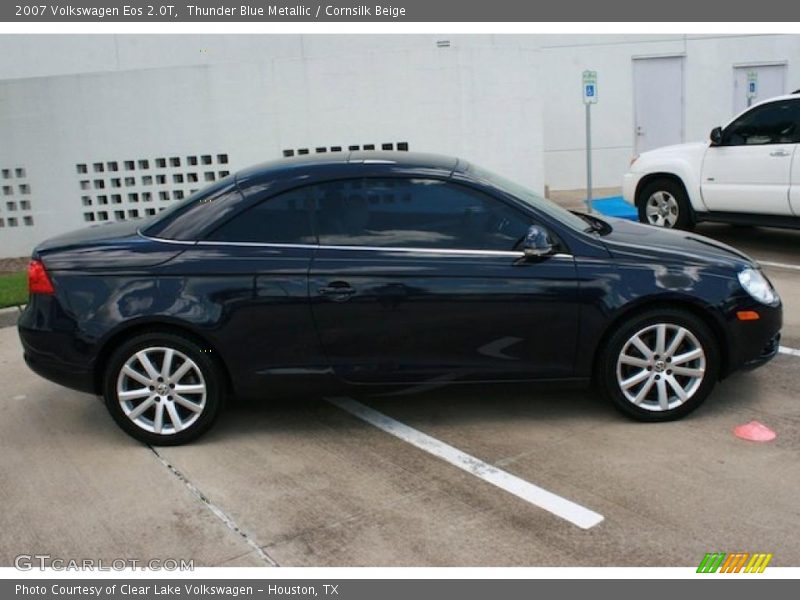 Thunder Blue Metallic / Cornsilk Beige 2007 Volkswagen Eos 2.0T