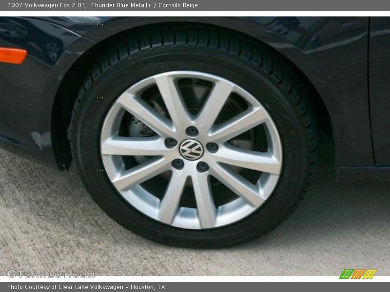 Thunder Blue Metallic / Cornsilk Beige 2007 Volkswagen Eos 2.0T