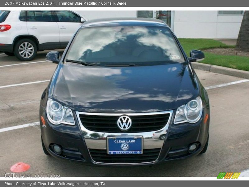 Thunder Blue Metallic / Cornsilk Beige 2007 Volkswagen Eos 2.0T