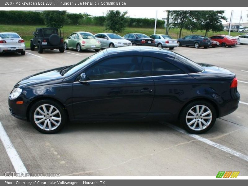 Thunder Blue Metallic / Cornsilk Beige 2007 Volkswagen Eos 2.0T