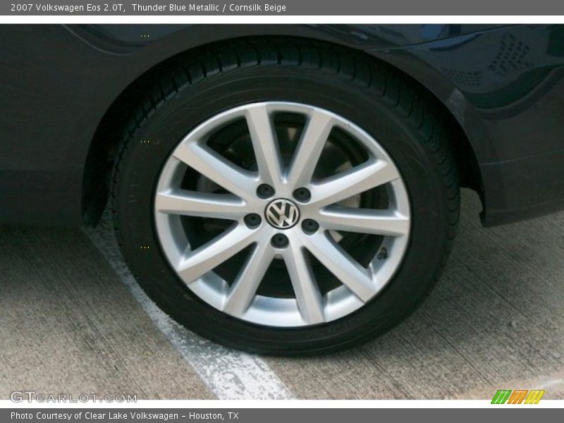 Thunder Blue Metallic / Cornsilk Beige 2007 Volkswagen Eos 2.0T