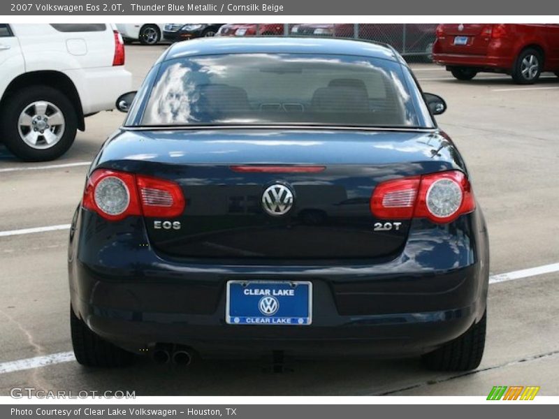 Thunder Blue Metallic / Cornsilk Beige 2007 Volkswagen Eos 2.0T