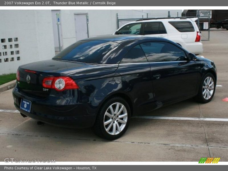 Thunder Blue Metallic / Cornsilk Beige 2007 Volkswagen Eos 2.0T