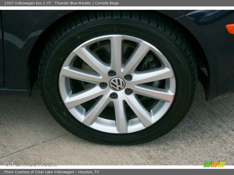 Thunder Blue Metallic / Cornsilk Beige 2007 Volkswagen Eos 2.0T