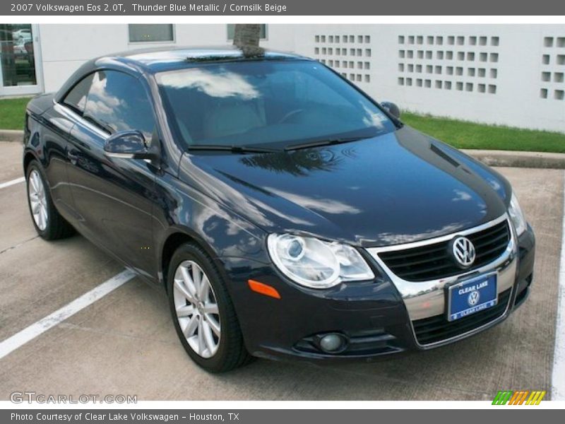 Thunder Blue Metallic / Cornsilk Beige 2007 Volkswagen Eos 2.0T
