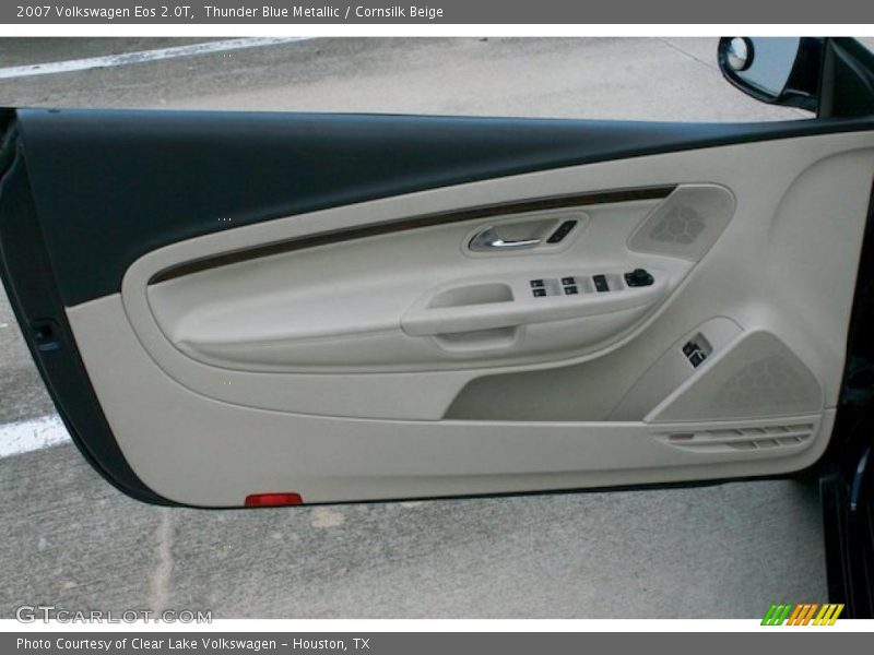 Thunder Blue Metallic / Cornsilk Beige 2007 Volkswagen Eos 2.0T