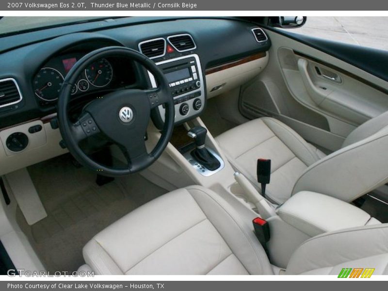 Thunder Blue Metallic / Cornsilk Beige 2007 Volkswagen Eos 2.0T