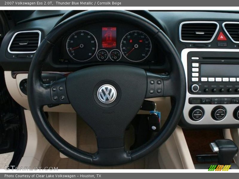 Thunder Blue Metallic / Cornsilk Beige 2007 Volkswagen Eos 2.0T