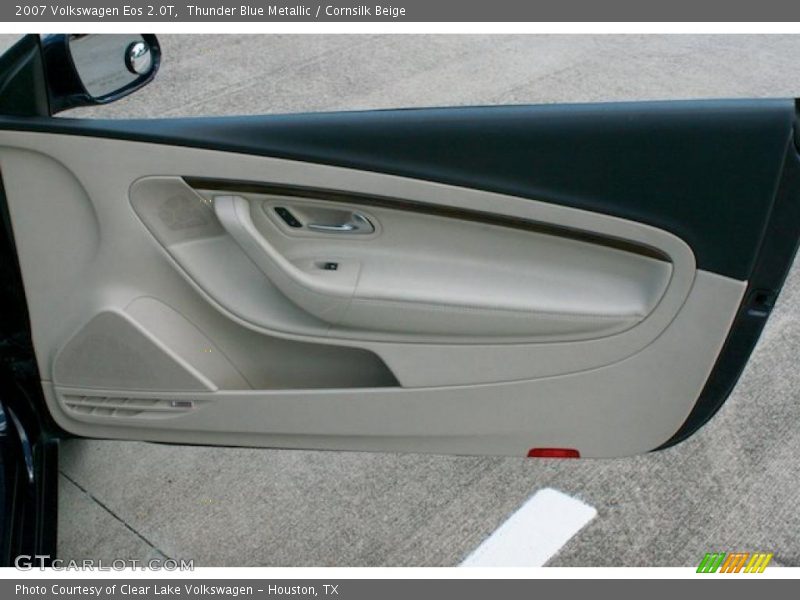 Thunder Blue Metallic / Cornsilk Beige 2007 Volkswagen Eos 2.0T