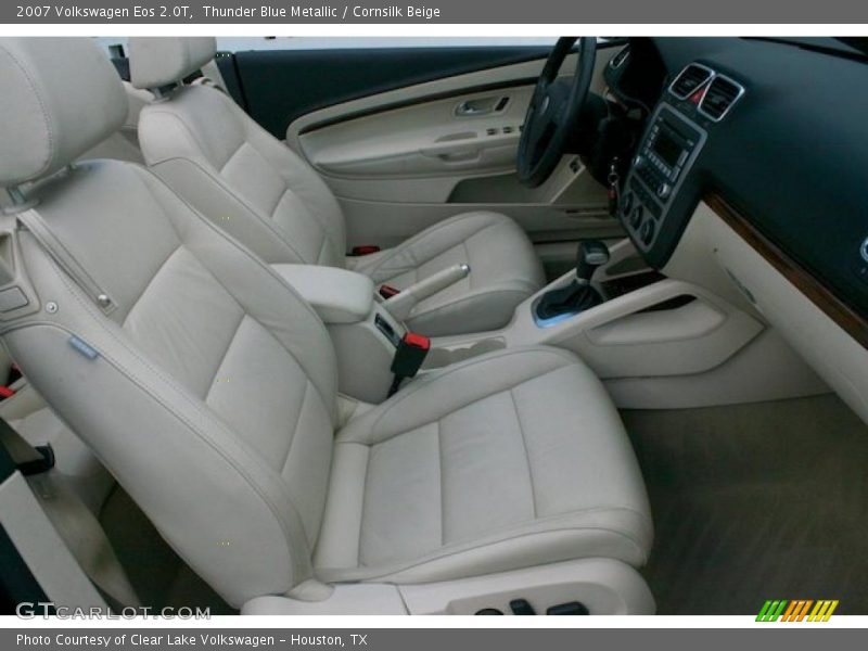 Thunder Blue Metallic / Cornsilk Beige 2007 Volkswagen Eos 2.0T