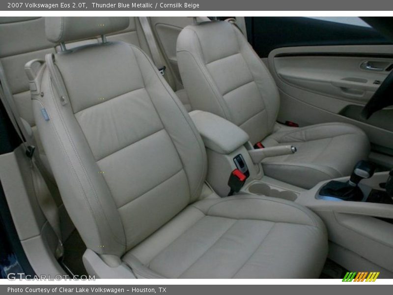 Thunder Blue Metallic / Cornsilk Beige 2007 Volkswagen Eos 2.0T