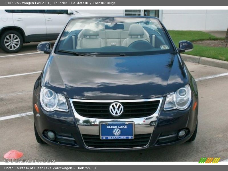 Thunder Blue Metallic / Cornsilk Beige 2007 Volkswagen Eos 2.0T