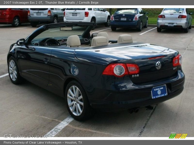Thunder Blue Metallic / Cornsilk Beige 2007 Volkswagen Eos 2.0T