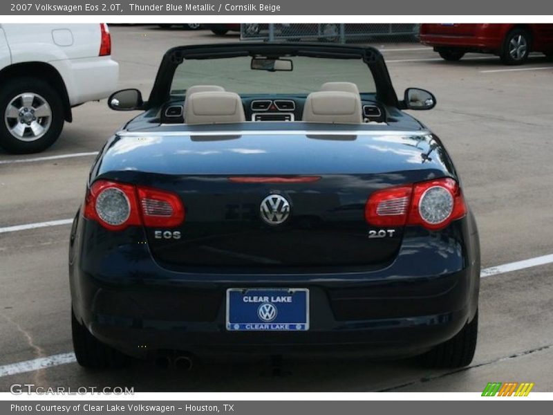 Thunder Blue Metallic / Cornsilk Beige 2007 Volkswagen Eos 2.0T