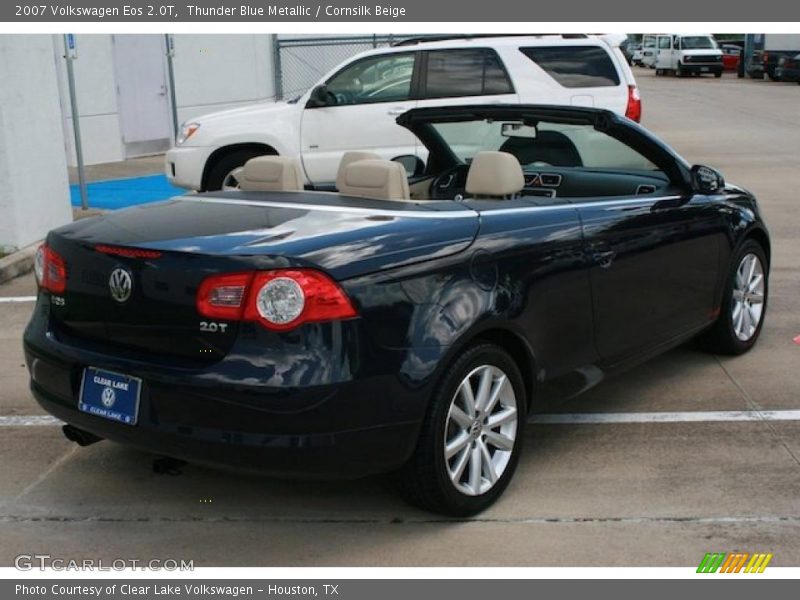 Thunder Blue Metallic / Cornsilk Beige 2007 Volkswagen Eos 2.0T