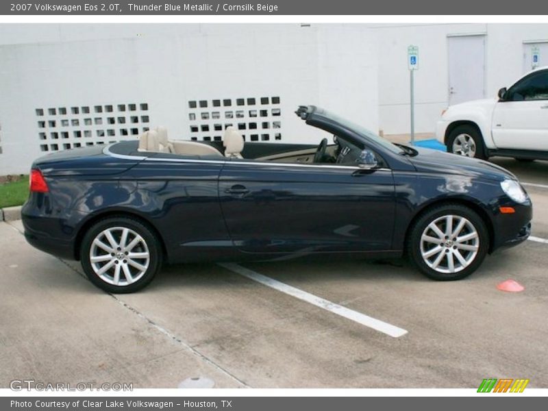 Thunder Blue Metallic / Cornsilk Beige 2007 Volkswagen Eos 2.0T