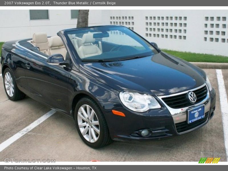 Thunder Blue Metallic / Cornsilk Beige 2007 Volkswagen Eos 2.0T