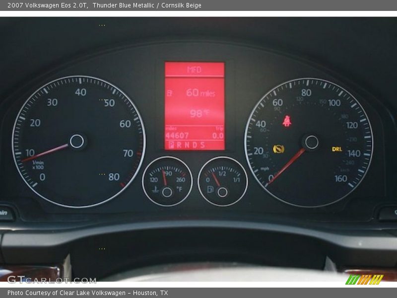 Thunder Blue Metallic / Cornsilk Beige 2007 Volkswagen Eos 2.0T