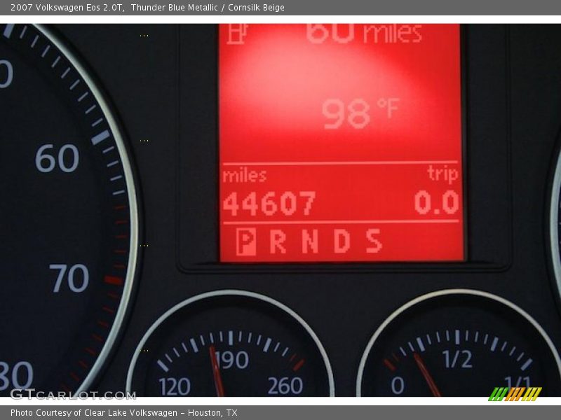 Thunder Blue Metallic / Cornsilk Beige 2007 Volkswagen Eos 2.0T