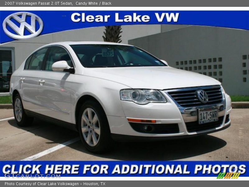 Candy White / Black 2007 Volkswagen Passat 2.0T Sedan