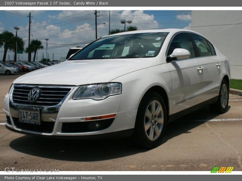 Candy White / Black 2007 Volkswagen Passat 2.0T Sedan