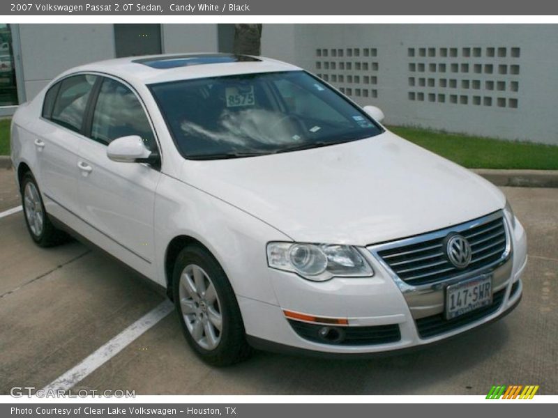 Candy White / Black 2007 Volkswagen Passat 2.0T Sedan