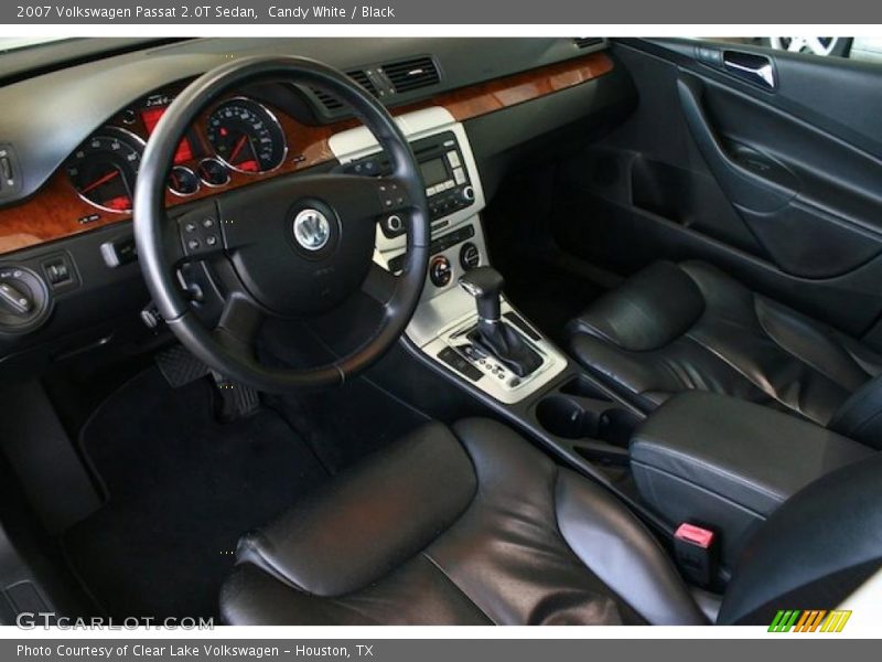 Candy White / Black 2007 Volkswagen Passat 2.0T Sedan