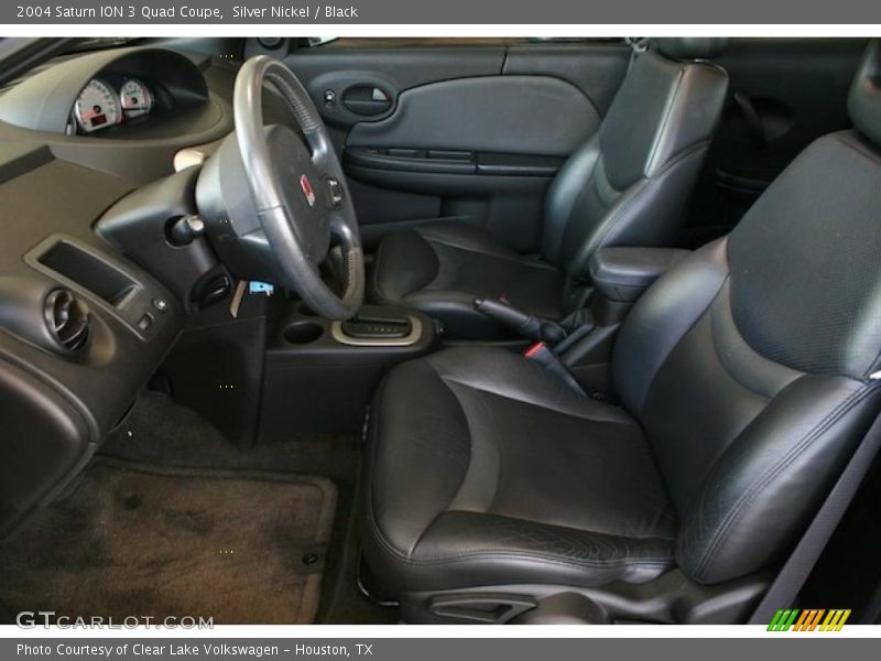 Silver Nickel / Black 2004 Saturn ION 3 Quad Coupe