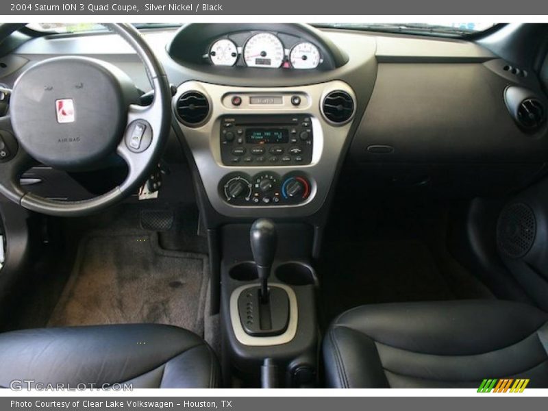 Silver Nickel / Black 2004 Saturn ION 3 Quad Coupe
