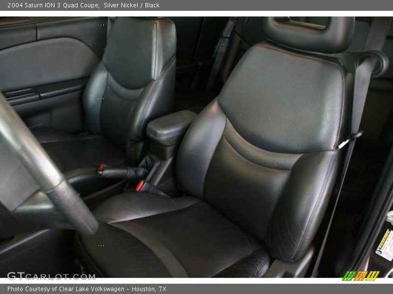 Silver Nickel / Black 2004 Saturn ION 3 Quad Coupe