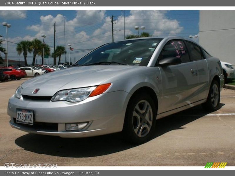 Silver Nickel / Black 2004 Saturn ION 3 Quad Coupe