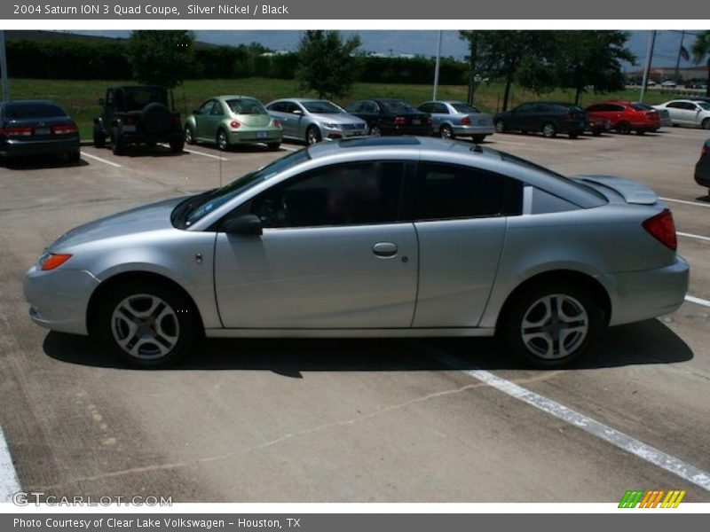 Silver Nickel / Black 2004 Saturn ION 3 Quad Coupe