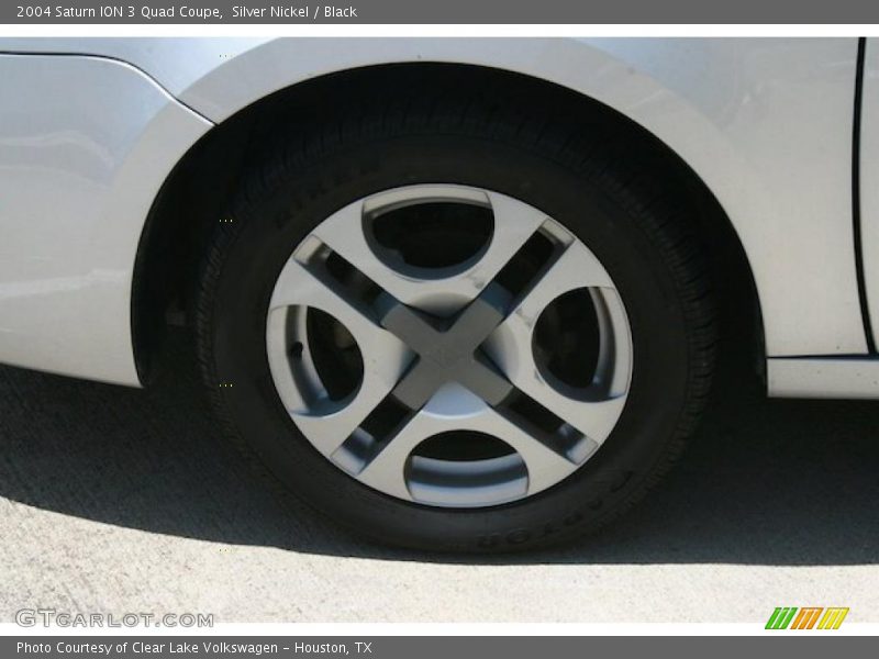 Silver Nickel / Black 2004 Saturn ION 3 Quad Coupe