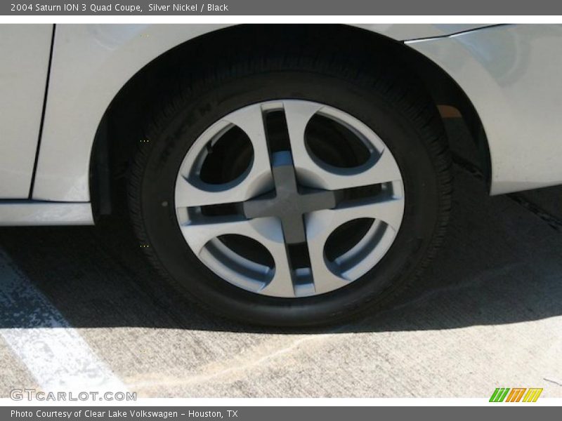 Silver Nickel / Black 2004 Saturn ION 3 Quad Coupe