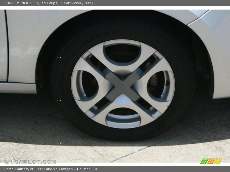 Silver Nickel / Black 2004 Saturn ION 3 Quad Coupe