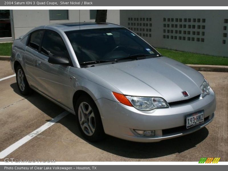 Silver Nickel / Black 2004 Saturn ION 3 Quad Coupe