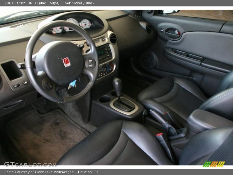 Silver Nickel / Black 2004 Saturn ION 3 Quad Coupe