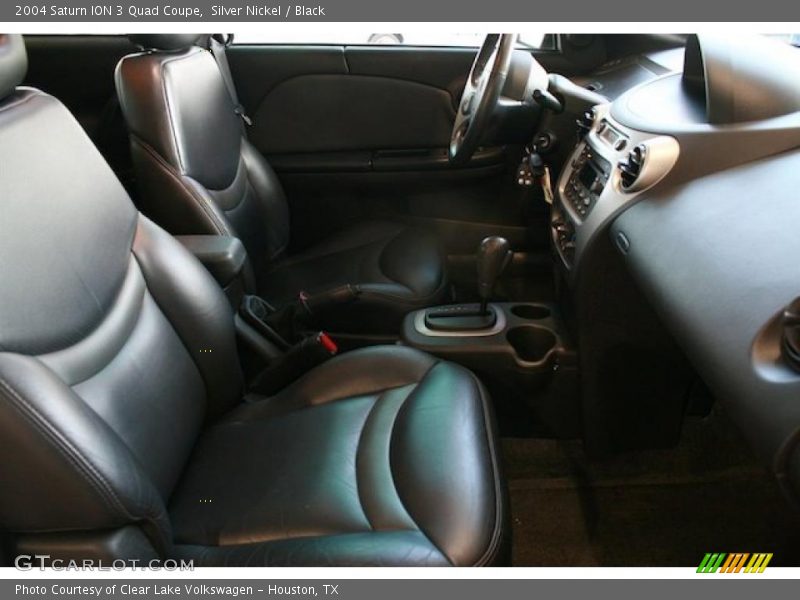 Silver Nickel / Black 2004 Saturn ION 3 Quad Coupe