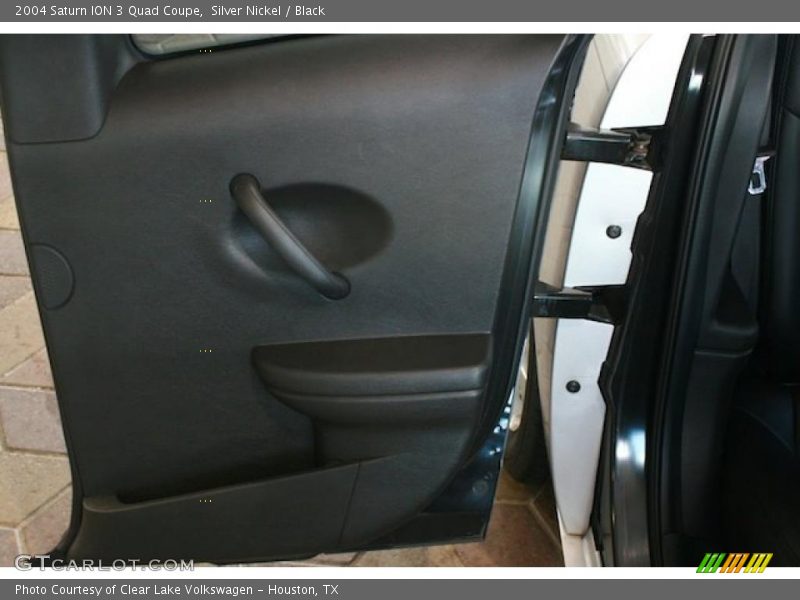 Silver Nickel / Black 2004 Saturn ION 3 Quad Coupe