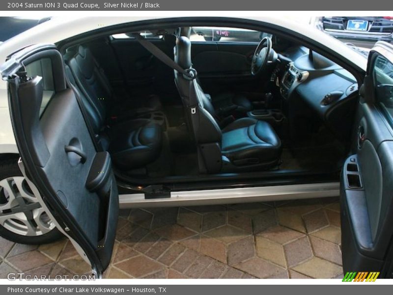 Silver Nickel / Black 2004 Saturn ION 3 Quad Coupe