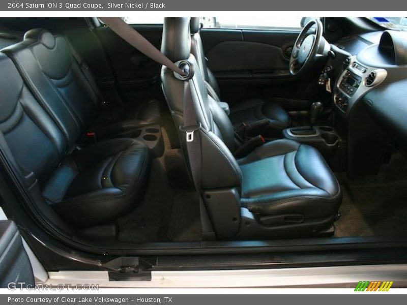 Silver Nickel / Black 2004 Saturn ION 3 Quad Coupe