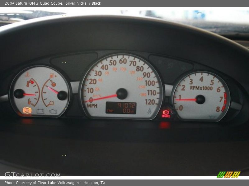Silver Nickel / Black 2004 Saturn ION 3 Quad Coupe