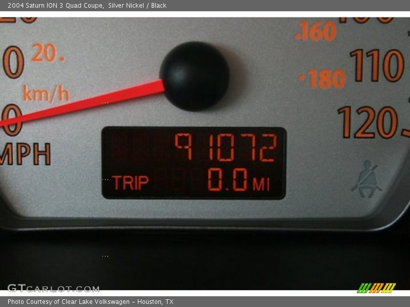 Silver Nickel / Black 2004 Saturn ION 3 Quad Coupe