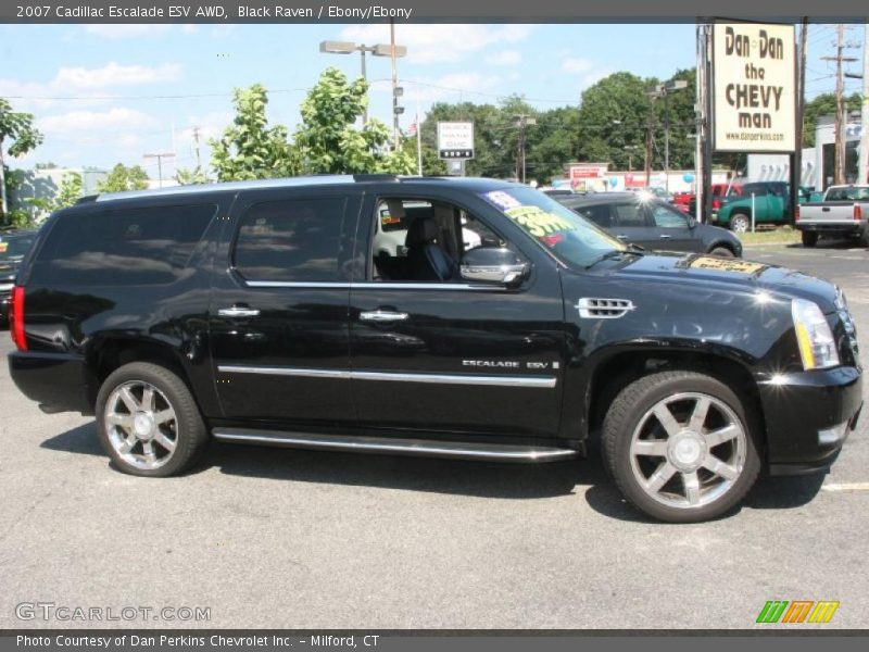 Black Raven / Ebony/Ebony 2007 Cadillac Escalade ESV AWD