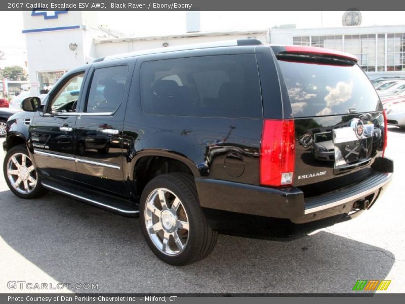 Black Raven / Ebony/Ebony 2007 Cadillac Escalade ESV AWD